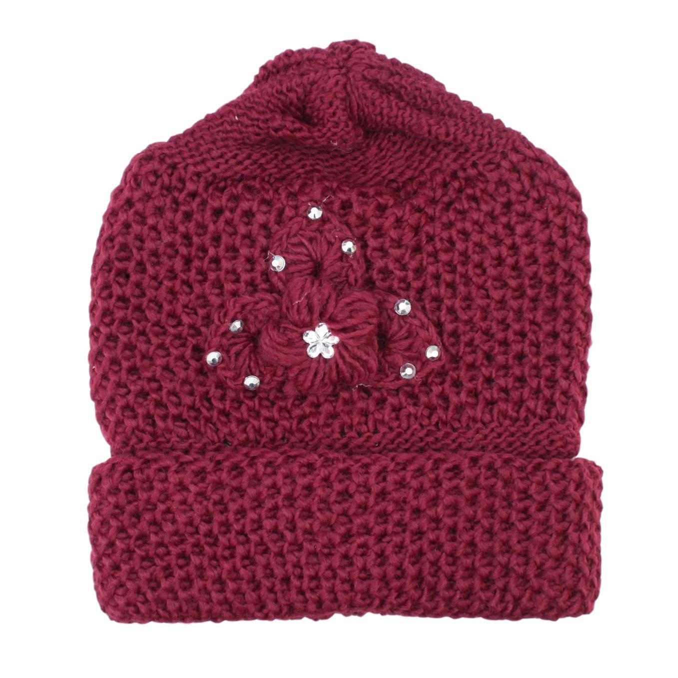 Mens Womens Unisex Beanie Winter Thermal Ski Warm Knitted Sherpa Plain Patterned - Picture 160 of 185