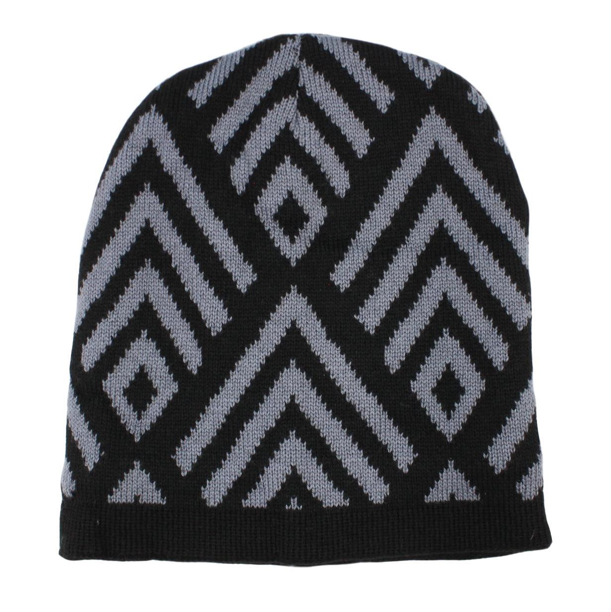 Mens Womens Unisex Beanie Winter Thermal Ski Warm Knitted Sherpa Plain Patterned - Picture 122 of 185