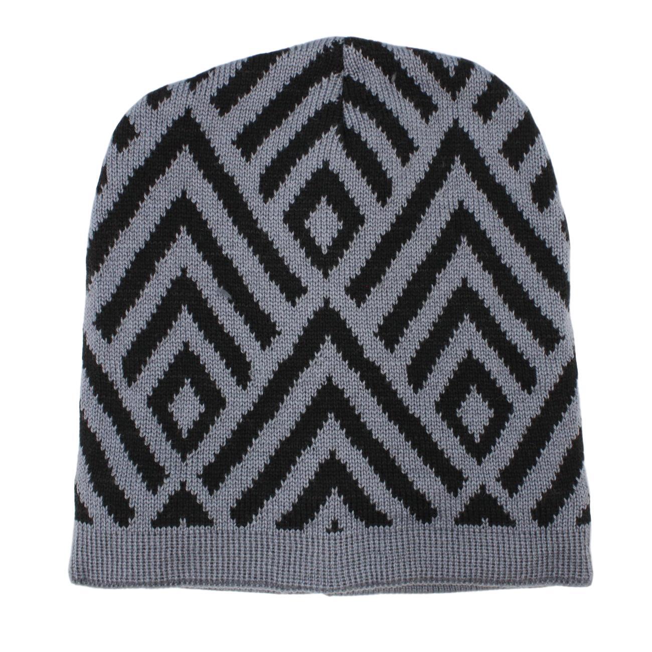 Mens Womens Unisex Beanie Winter Thermal Ski Warm Knitted Sherpa Plain Patterned - Picture 123 of 185