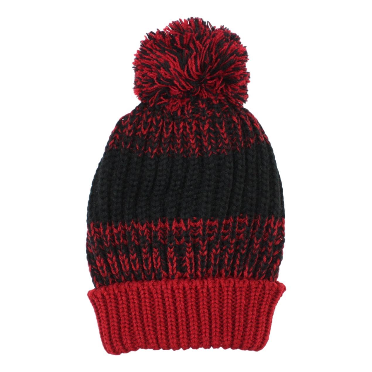 Mens Womens Unisex Beanie Winter Thermal Ski Warm Knitted Sherpa Plain Patterned - Picture 135 of 185