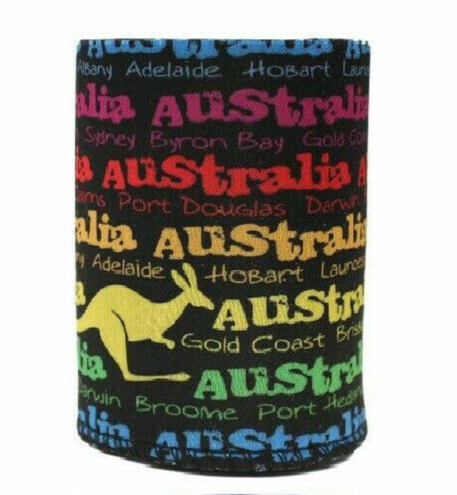 Stubby Holder Stubbie Can Beer Bottle Drink Cooler Australia Flag Funny Souvenir - Picture 72 of 110
