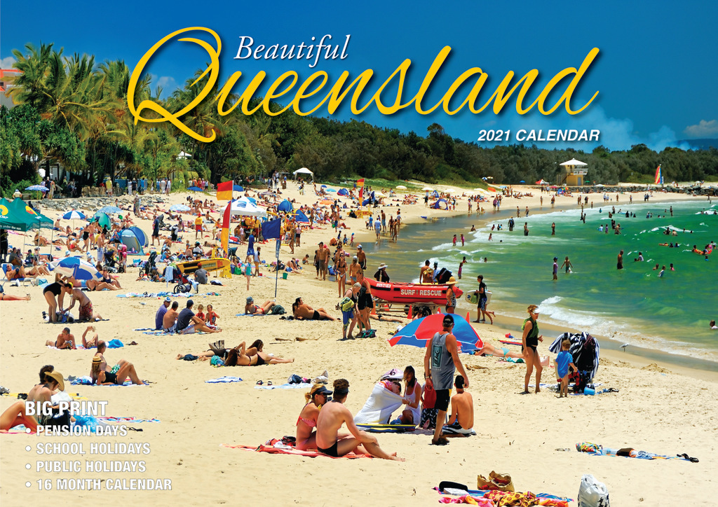 beautiful queensland 2021 rectangle wall calendar 13