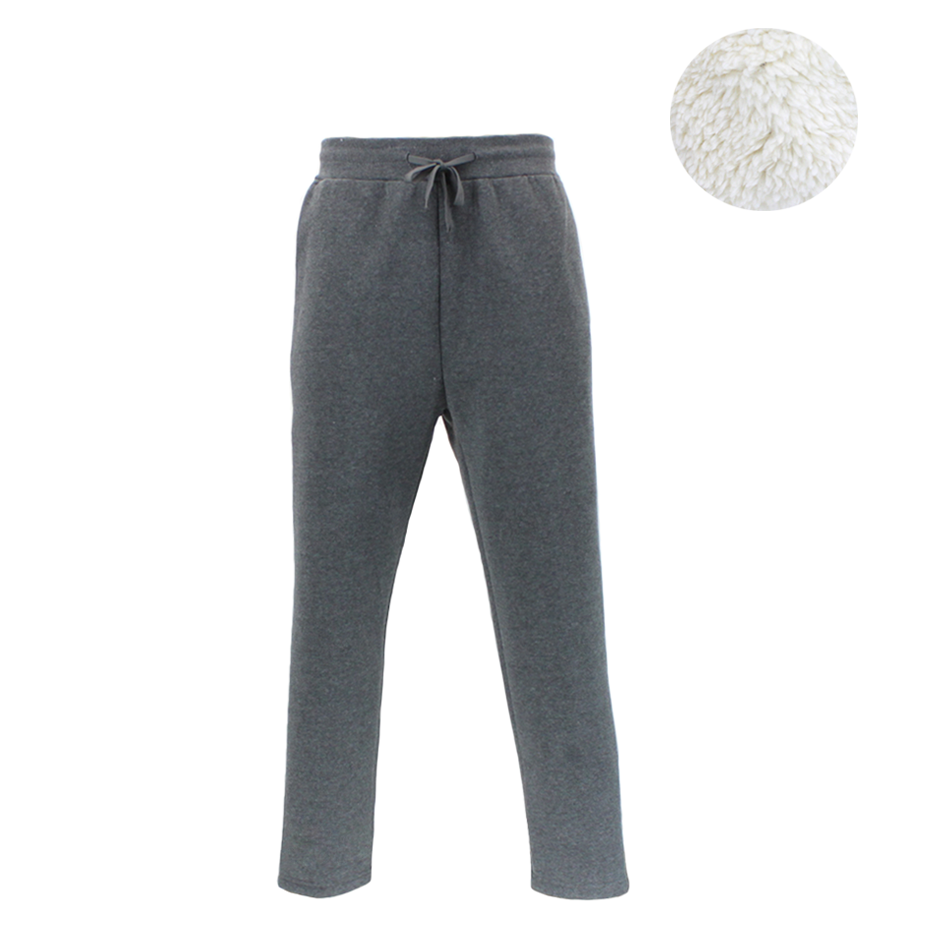 FIL Mens Sherpa Fleece Lined Track Pants Straight Leg Warm Sweatpants Trousers - Picture 16 of 25