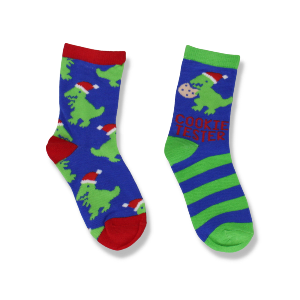 2 Pairs Kids Christmas Socks Comfy Unisex Cartoon Holiday Xmas Gift Girl Boy - Picture 2 of 9