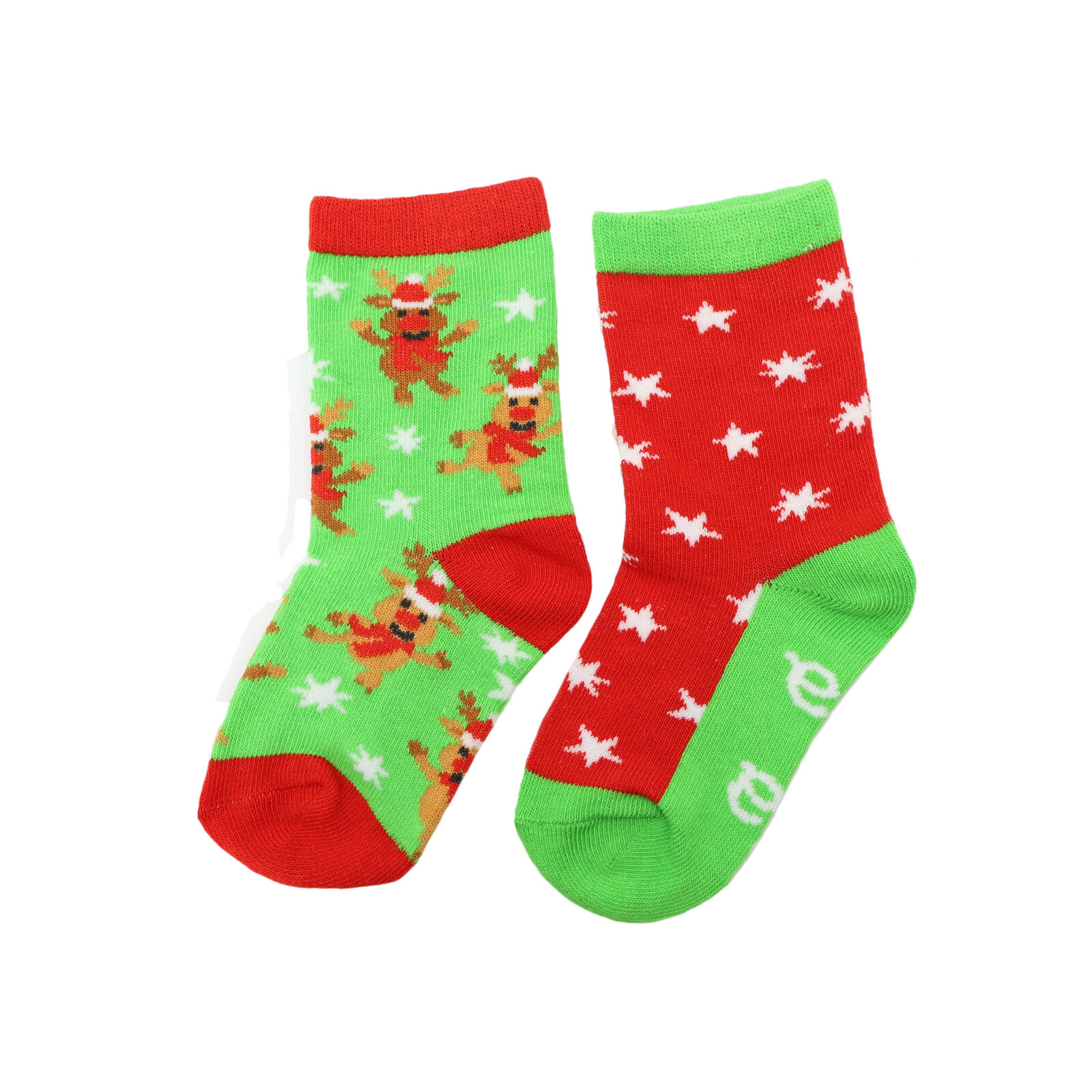 2 Pairs Kids Christmas Socks Comfy Unisex Cartoon Holiday Xmas Gift Girl Boy - Picture 13 of 17