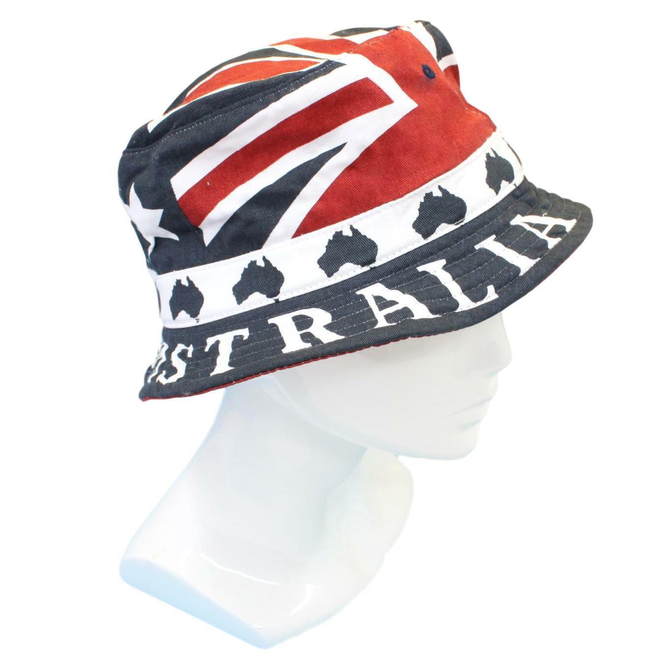 Australia Day Bucket Hat Cotton Australian Flag Brim Cricket Souvenir | eBay