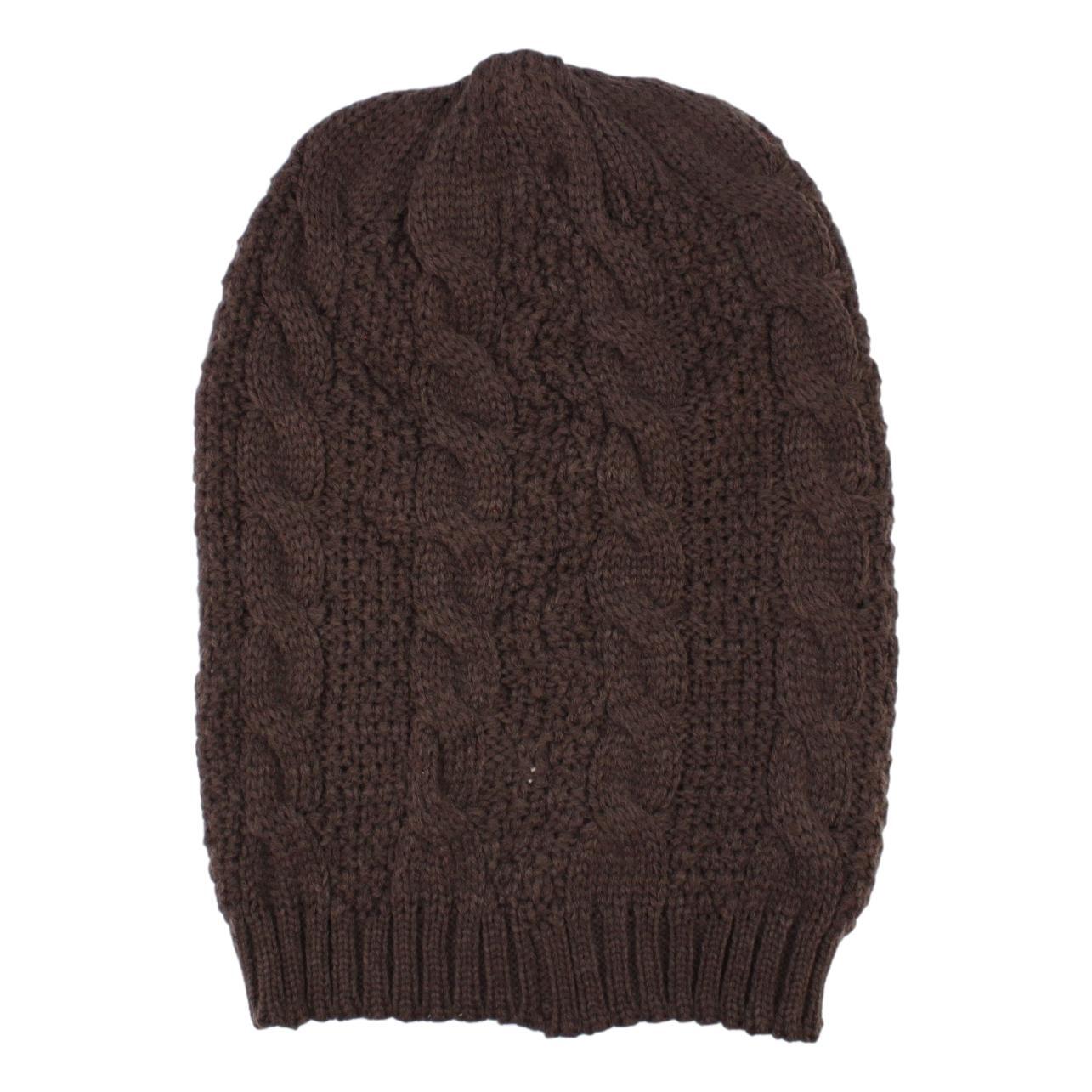 Mens Womens Unisex Beanie Winter Thermal Ski Warm Knitted Sherpa Plain Patterned - Picture 90 of 185