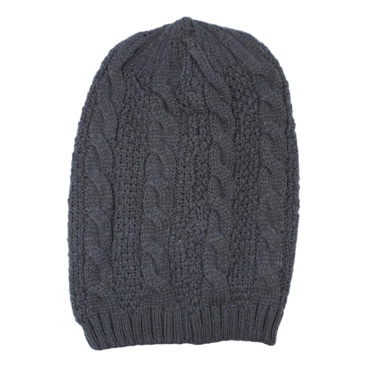Mens Womens Unisex Beanie Winter Thermal Ski Warm Knitted Sherpa Plain Patterned - Picture 91 of 185