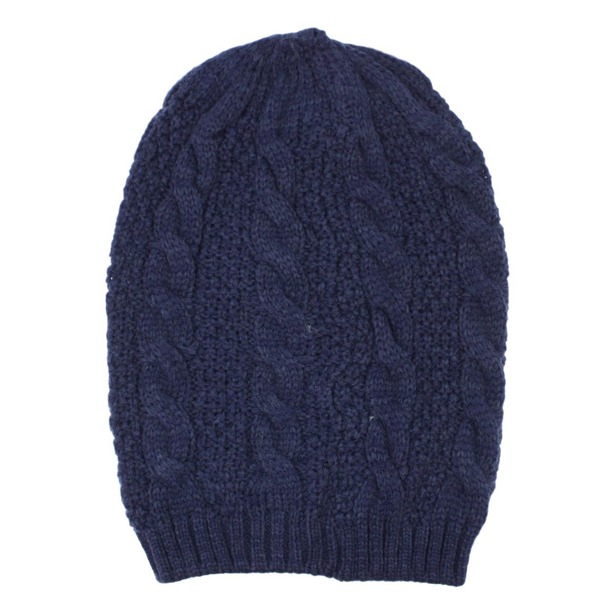 Mens Womens Unisex Beanie Winter Thermal Ski Warm Knitted Sherpa Plain Patterned - Picture 92 of 185