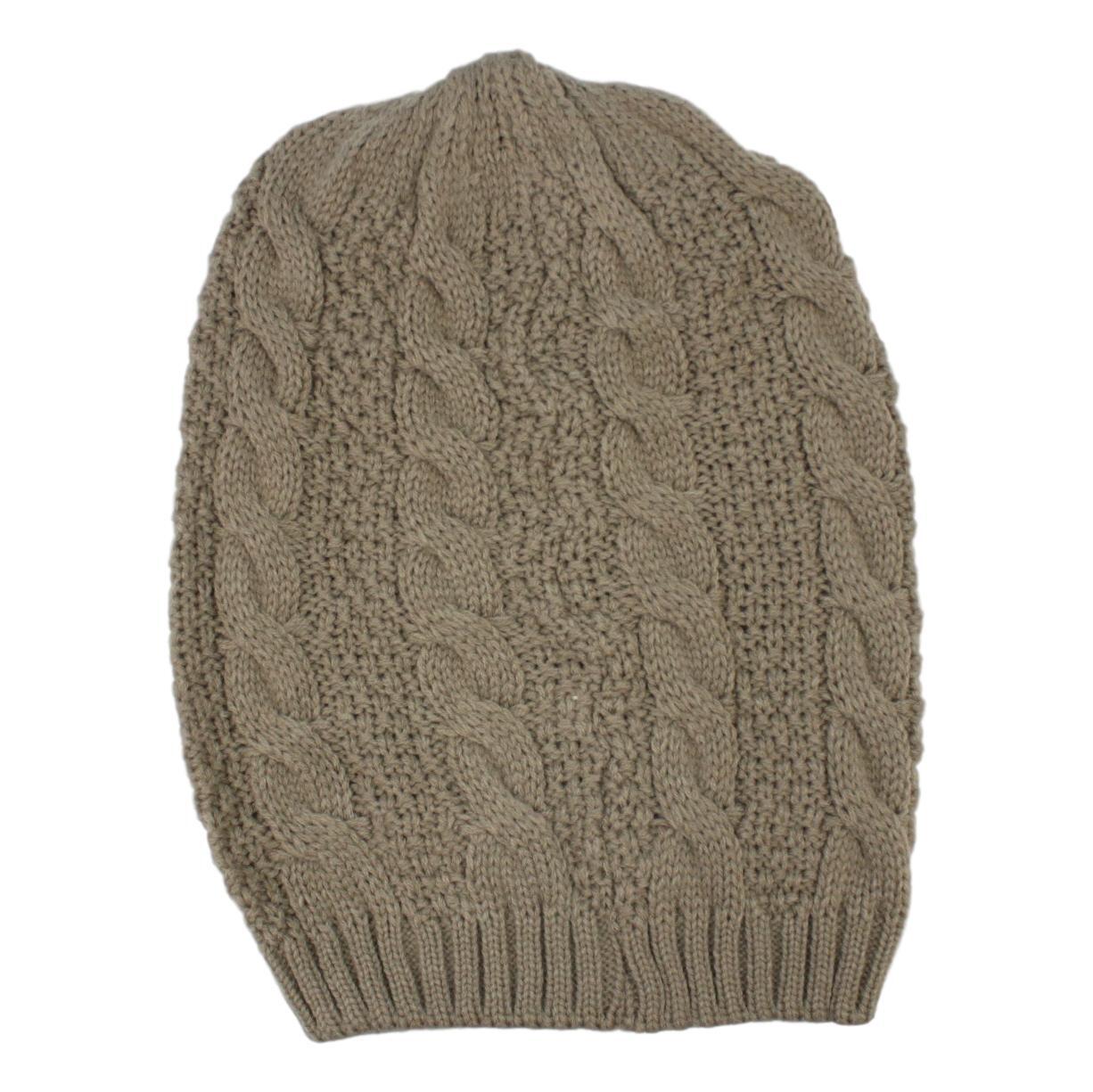 Mens Womens Unisex Beanie Winter Thermal Ski Warm Knitted Sherpa Plain Patterned - Picture 93 of 185