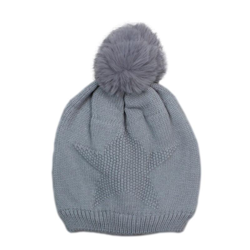 Kids Boys Girls Beanie Winter Warm Knitted Sherpa Plain Patterned - Picture 15 of 25
