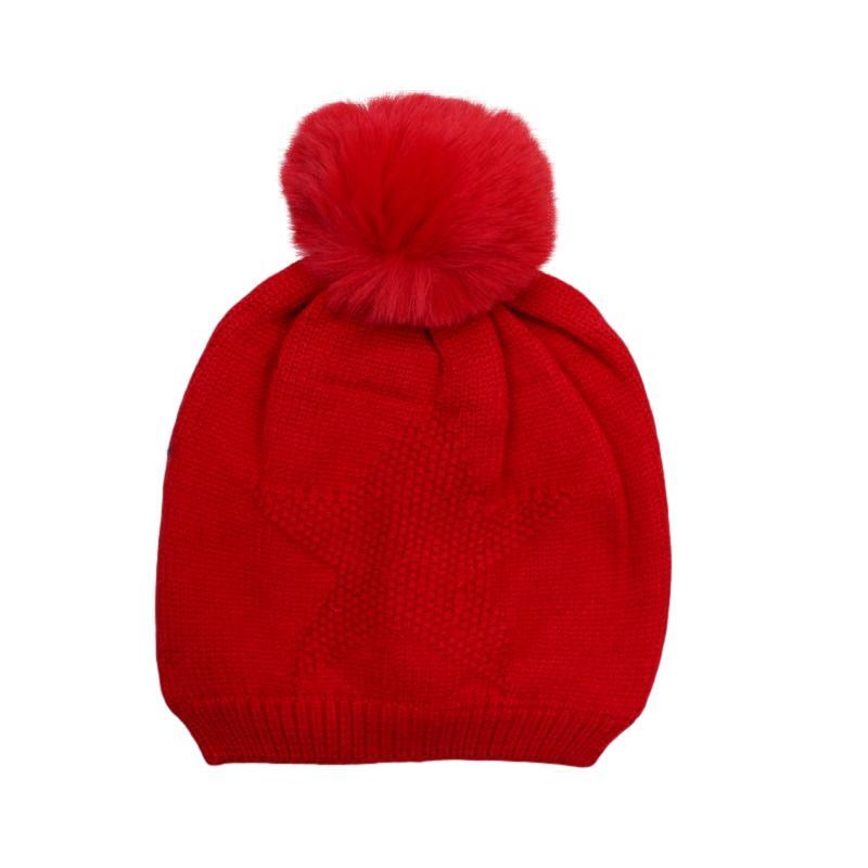 Kids Boys Girls Beanie Winter Warm Knitted Sherpa Plain Patterned - Picture 18 of 25