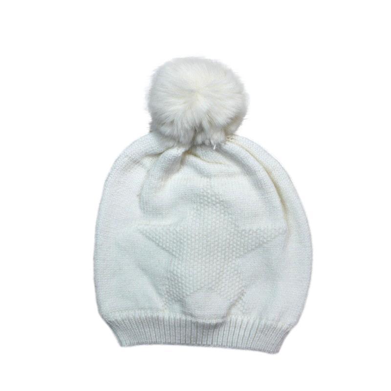 Kids Boys Girls Beanie Winter Warm Knitted Sherpa Plain Patterned - Picture 19 of 25