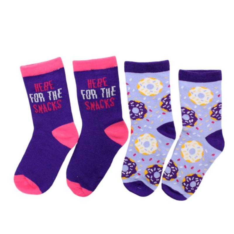 2 Pairs Kids Socks Comfy Unisex Cartoon Holiday Novelty Gift Girl Boy - Picture 11 of 19