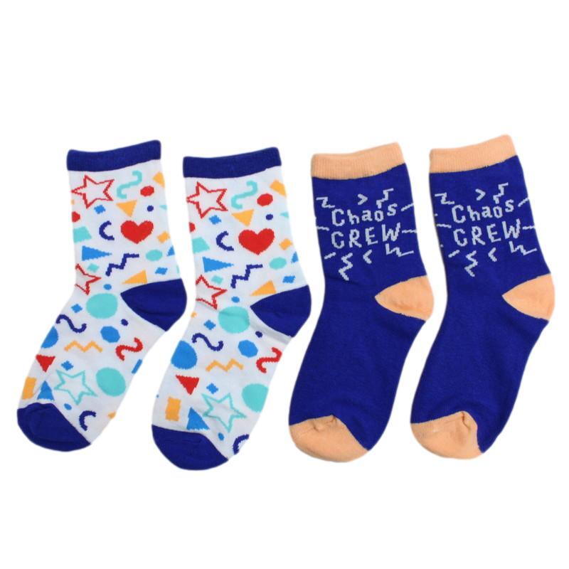 2 Pairs Kids Socks Comfy Unisex Cartoon Holiday Novelty Gift Girl Boy - Picture 14 of 19