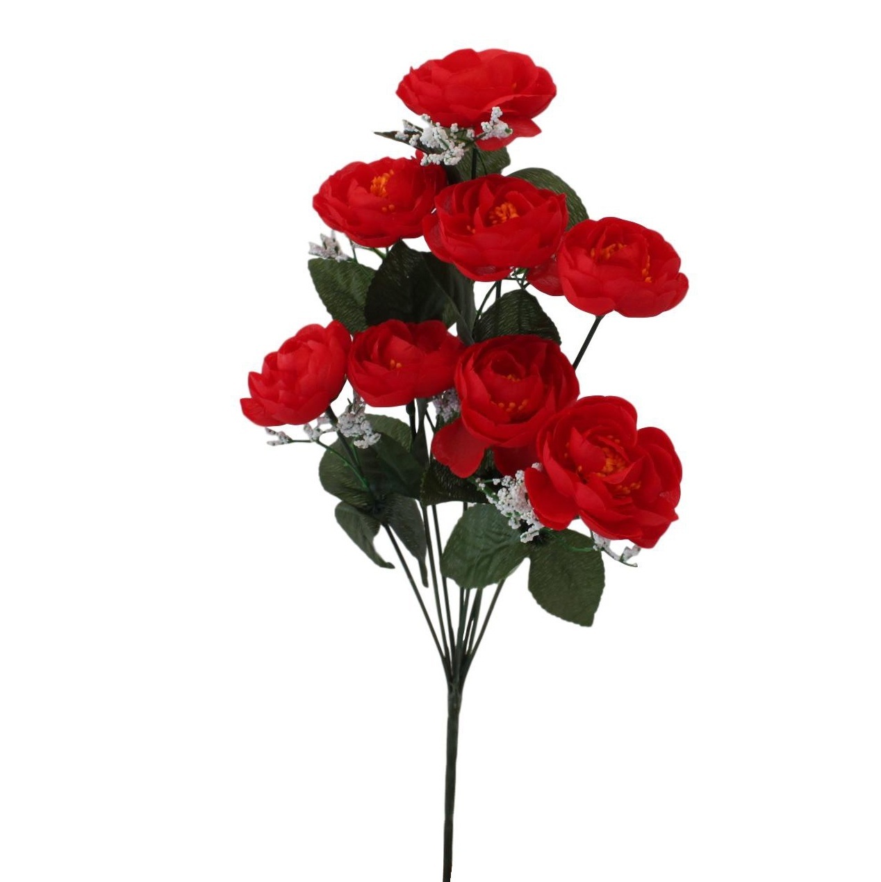 Bunch Artificial Fake Flowers Bouquet Greenery Foliage Leaf Roses