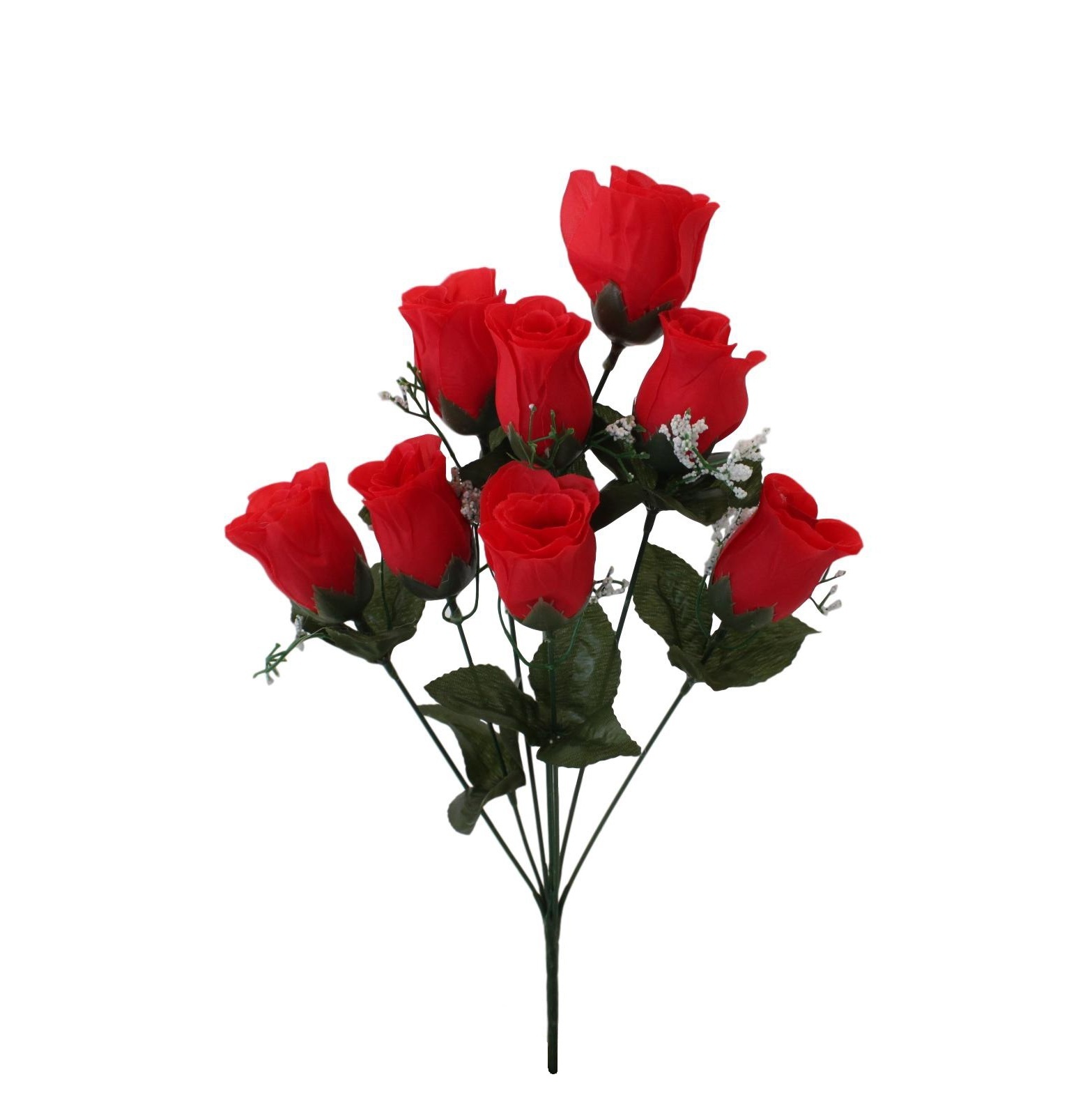 Bunch Artificial Fake Flowers Bouquet Greenery Foliage Leaf Roses