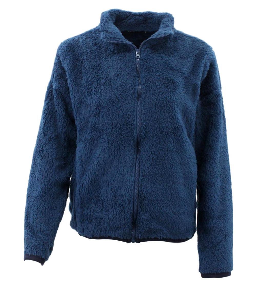 FIL Women's Sherpa Jacket Fleece Winter Warm Soft Teddy Casual Coat Zip Up - Picture 79 of 109