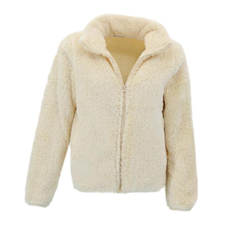 FIL Women's Sherpa Jacket Fleece Winter Warm Soft Teddy Casual Coat Zip Up - Picture 91 of 109