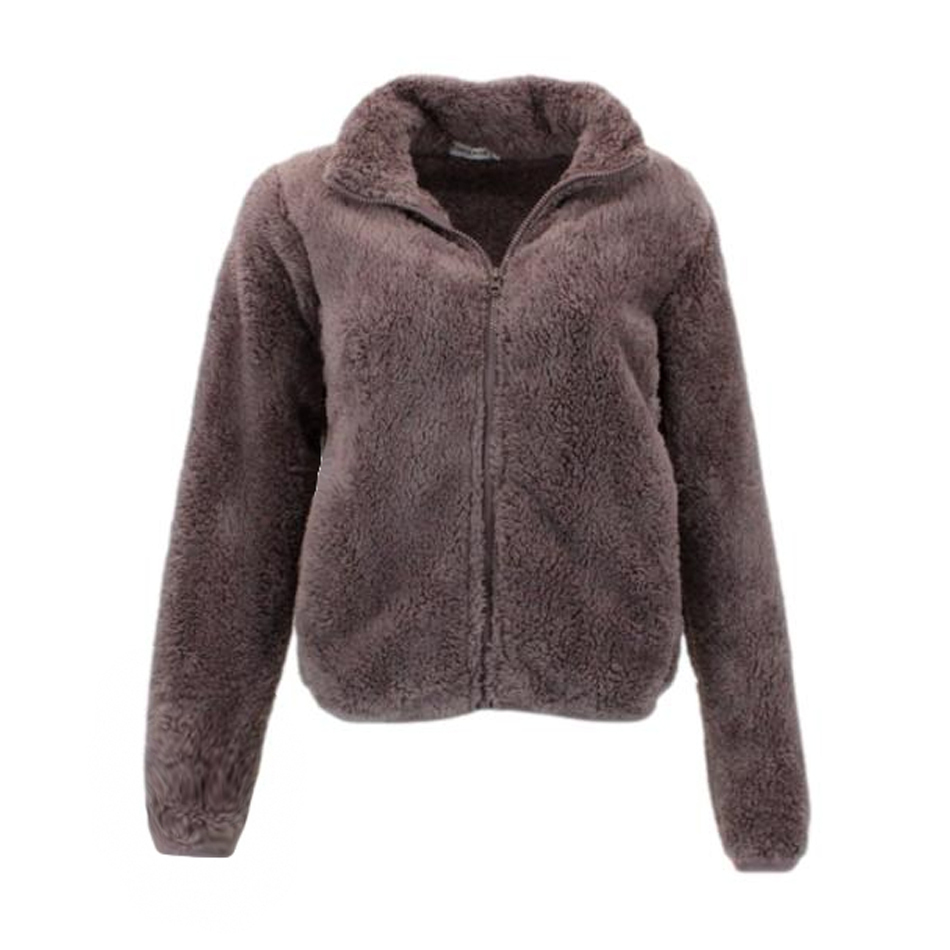 FIL Women's Sherpa Jacket Fleece Winter Warm Soft Teddy Casual Coat Zip Up - Picture 83 of 109