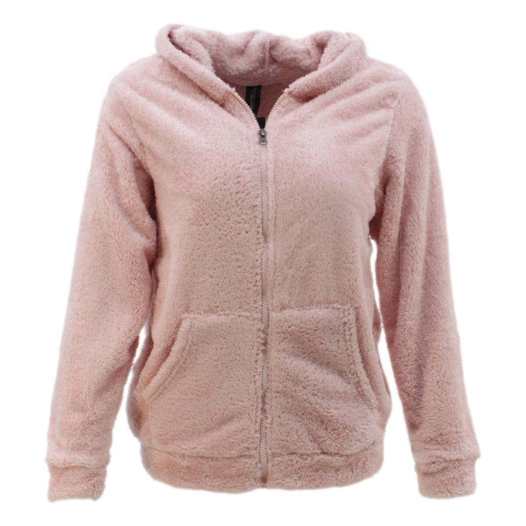 zip up fluffy winter coat