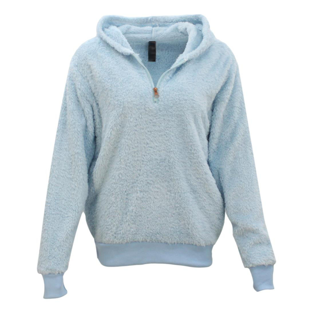 Half zip sales fluffy pullover
