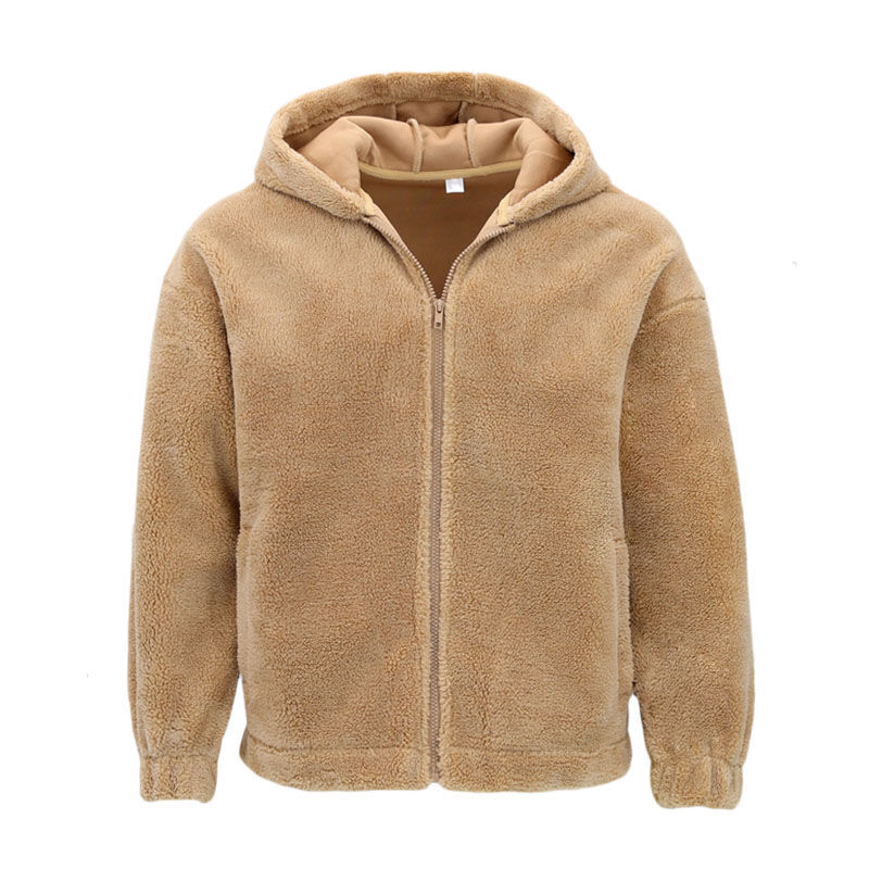 Men's Sherpa Fleece Zip Hoodie Jacket Fully Lined Winter Warm 380gsm - Picture 22 of 25