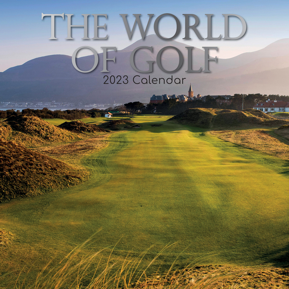 The World of Golf - 2023 Square Wall Calendar 16 month by Gifted Stationery