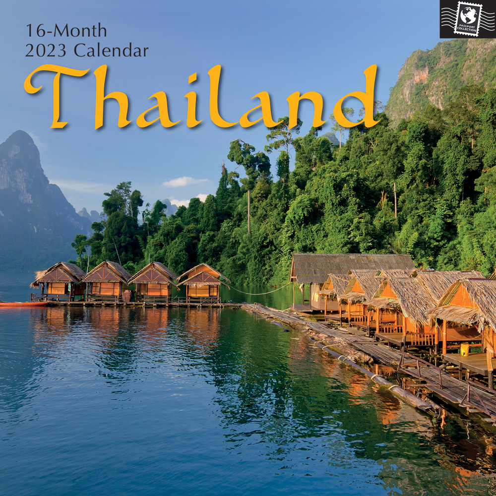 Thailand - 2023 Square Wall Calendar 16 month by Gifted Stationery