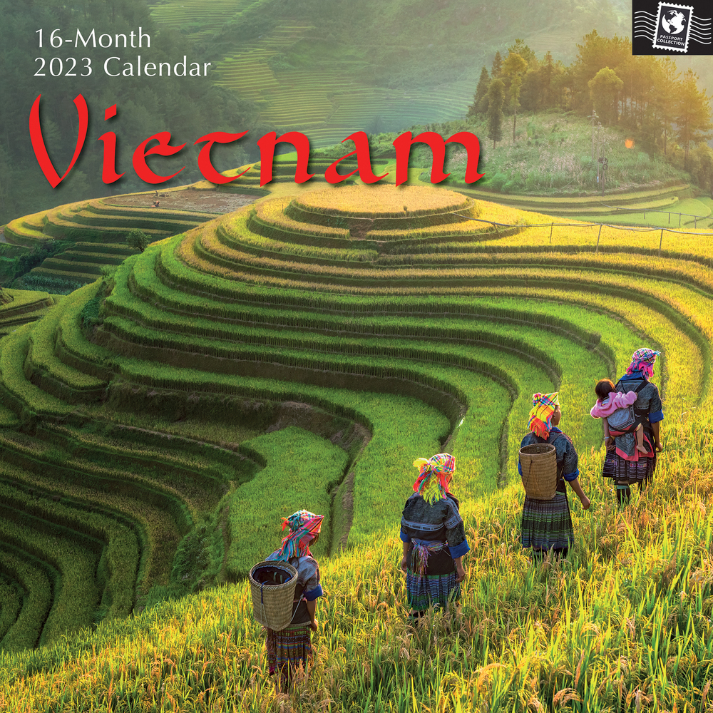 Vietnam - 2023 Square Wall Calendar 16 month by Gifted Stationery Vietnam - 2023 Square Wall Calendar 16 month by Gifted Stationery