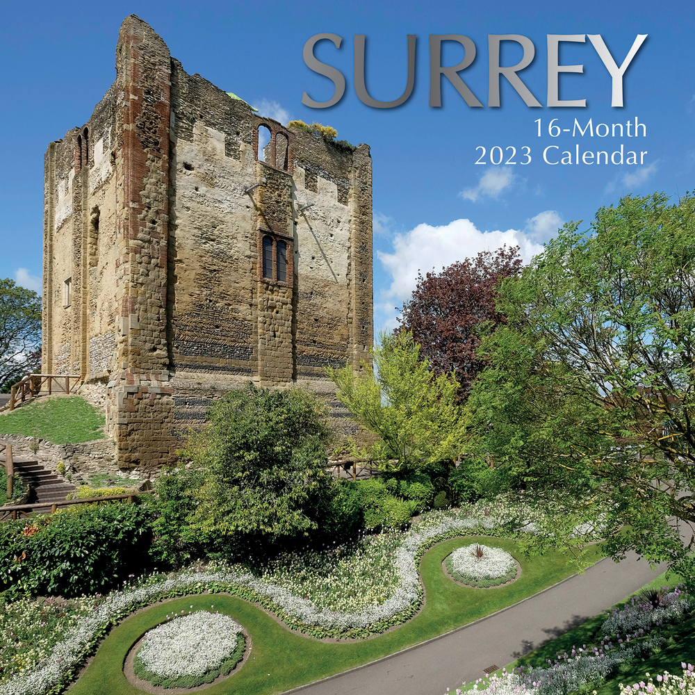 Surrey - 2023 Square Wall Calendar 16 month by Gifted Stationery