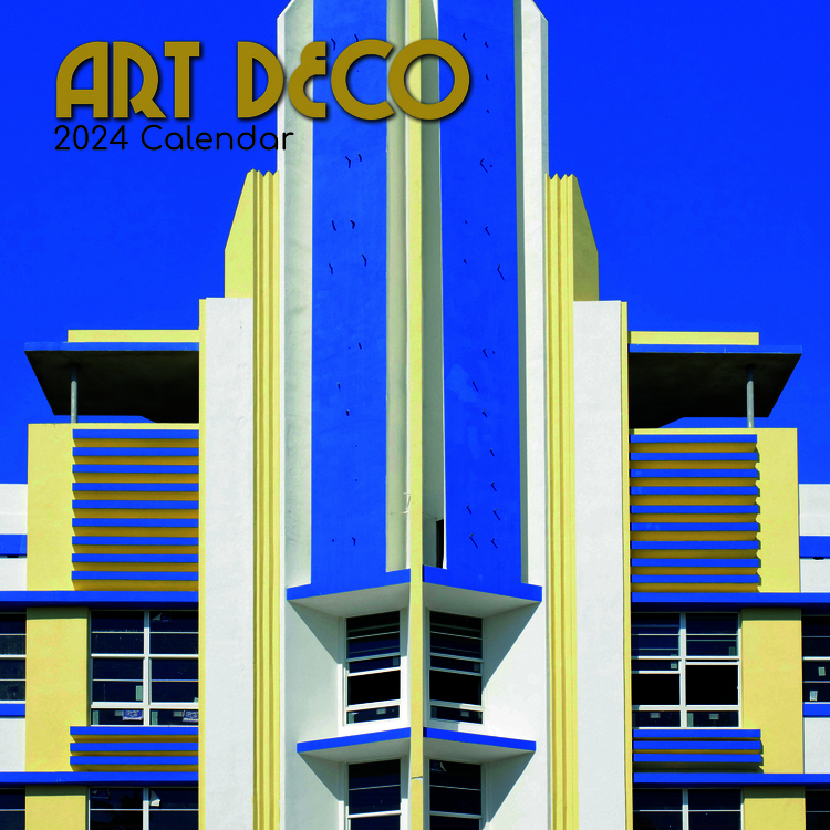Art Deco 2024 Square Wall Calendar 16 month by Gifted Stationery (0)
