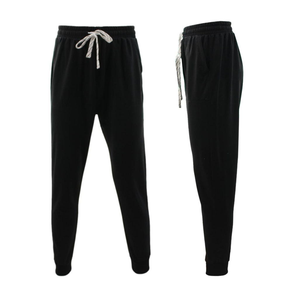 NEW Men's Track Pants Slim Cuff Trousers Sport Tracksuit Casual Plain Black  Grey