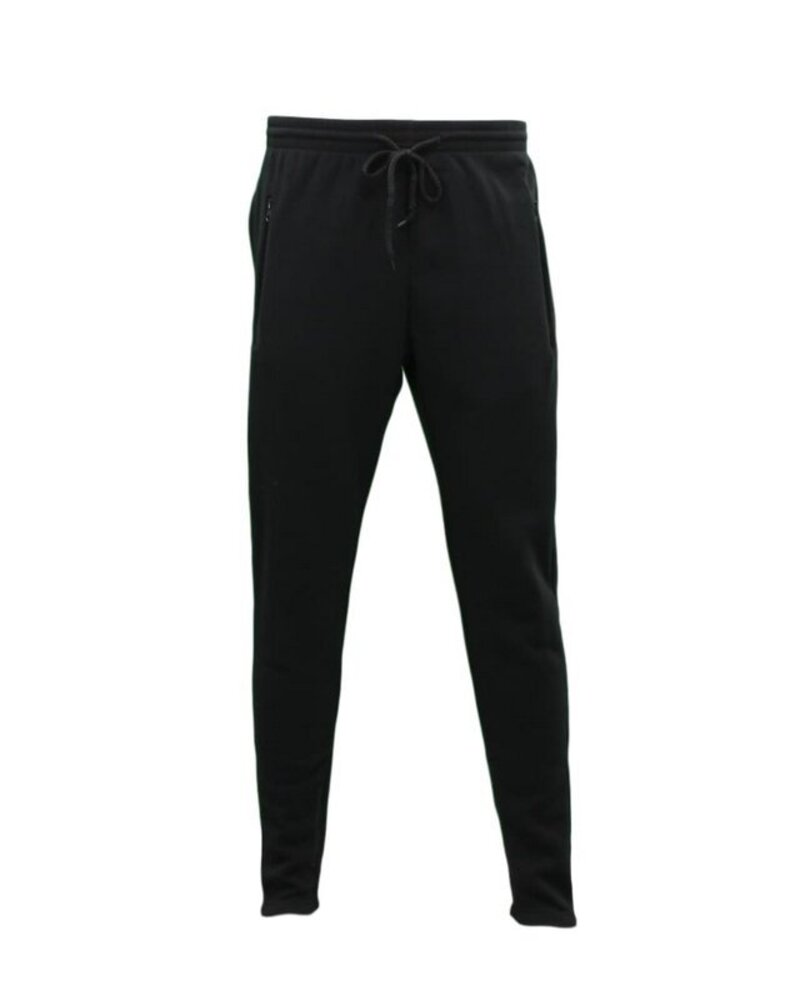 Fleece Skinny Track Pants Zip Pockets 