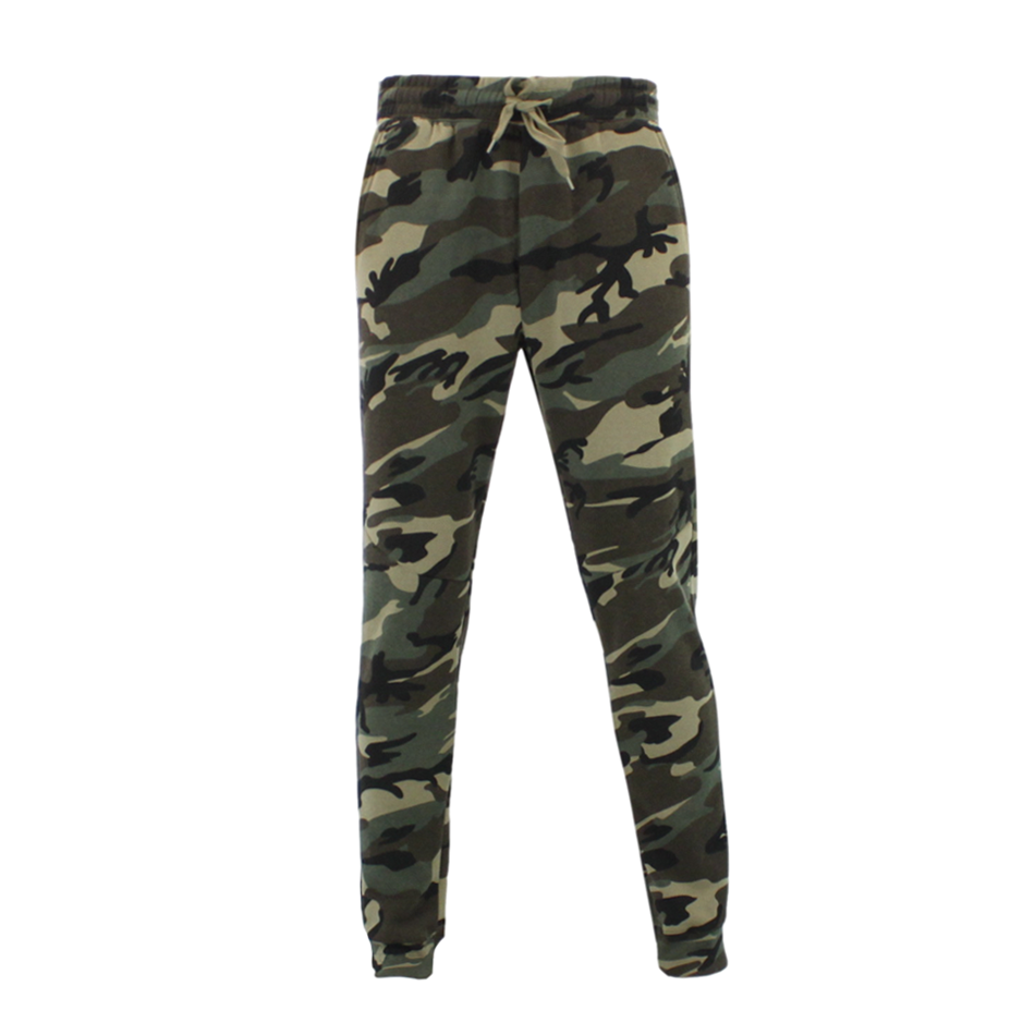 Mens Camouflage Track Pants Fleece Lined Jogger Camo 3 Pockets Sweatpants - Picture 11 of 25