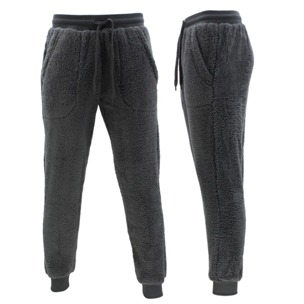 Men's Women's Sherpa Fur Pants Lounge 