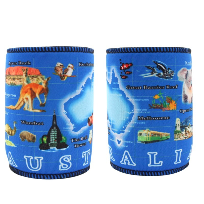 Stubby Holder Stubbie Can Beer Bottle Drink Cooler Australia Flag Funny Souvenir - Picture 14 of 110