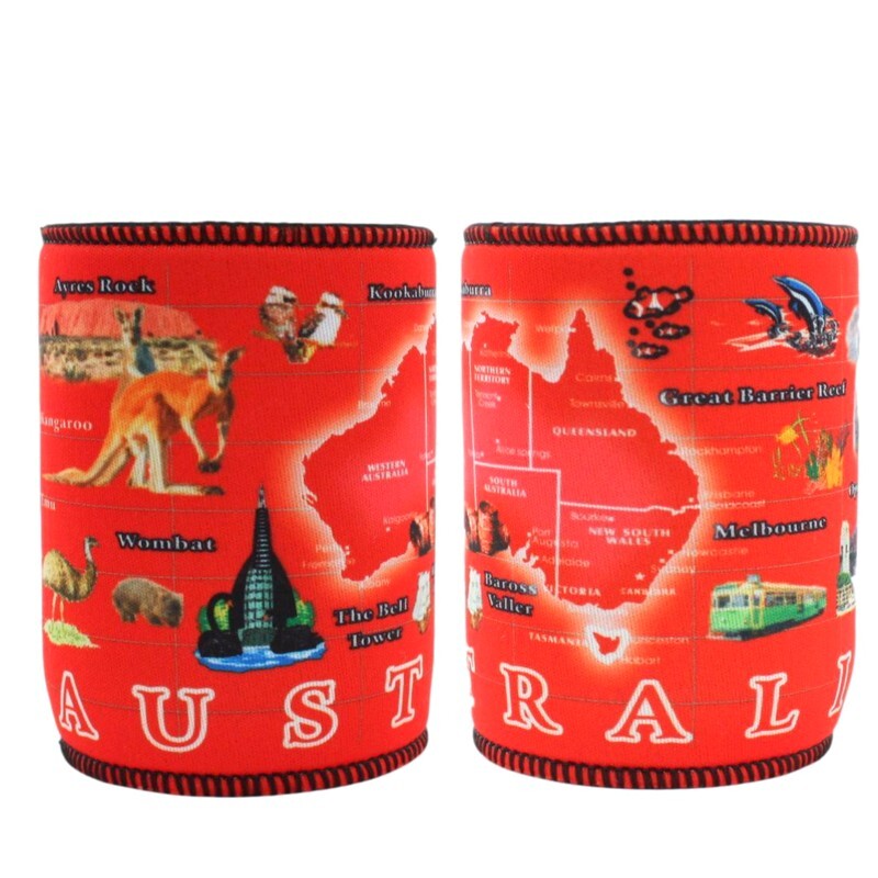 Stubby Holder Stubbie Can Beer Bottle Drink Cooler Australia Flag Funny Souvenir - Picture 13 of 110