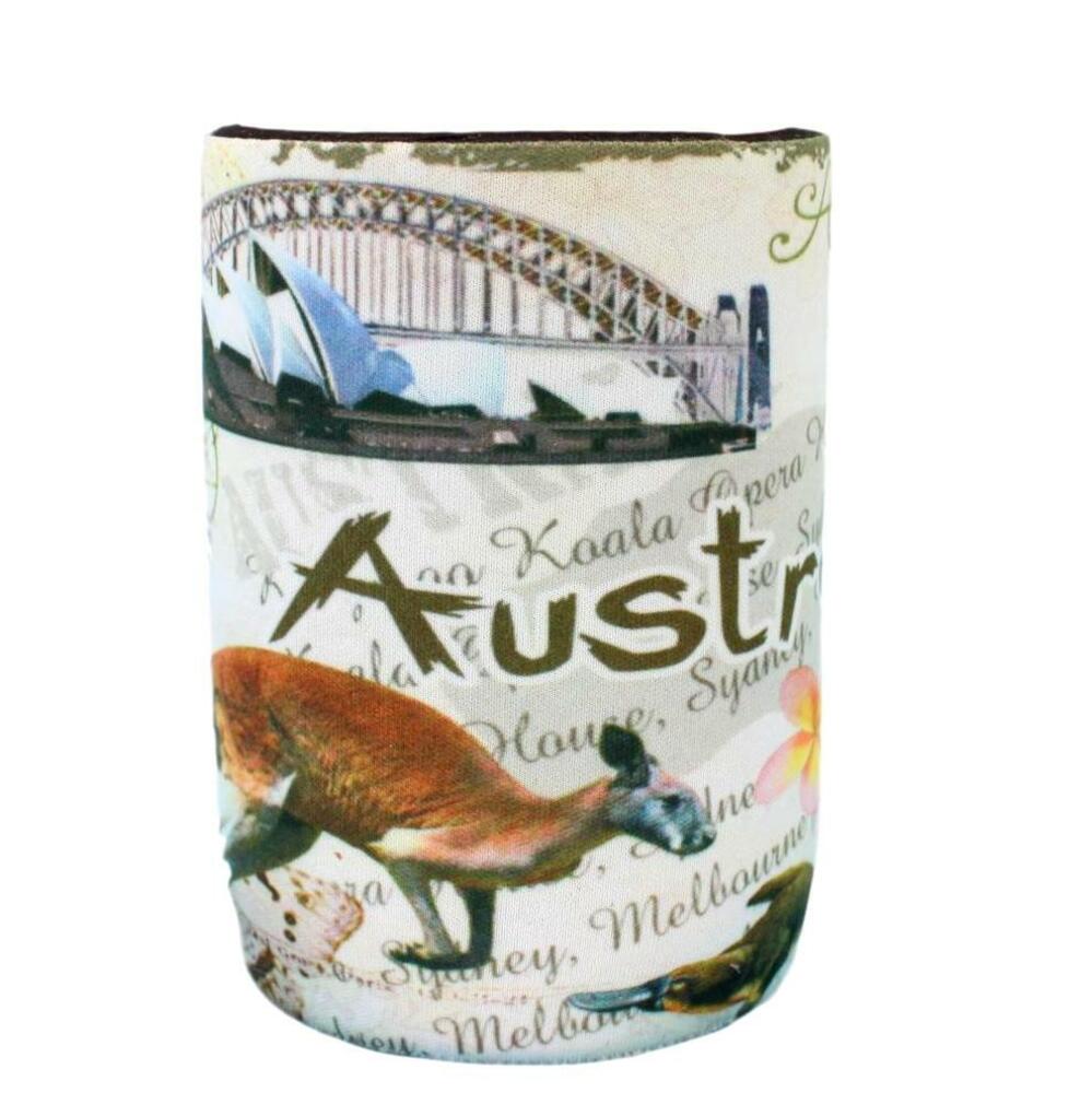 Stubby Holder Stubbie Can Beer Bottle Drink Cooler Australia Flag Funny Souvenir - Picture 69 of 110