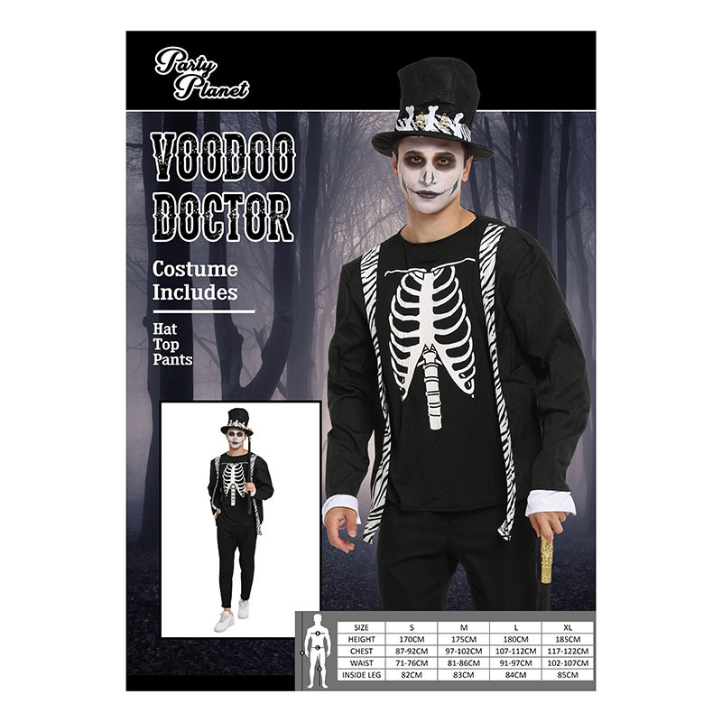 Mens Adult Halloween Costume Horror Zombie Dress up Cosplay Party - Picture 5 of 19