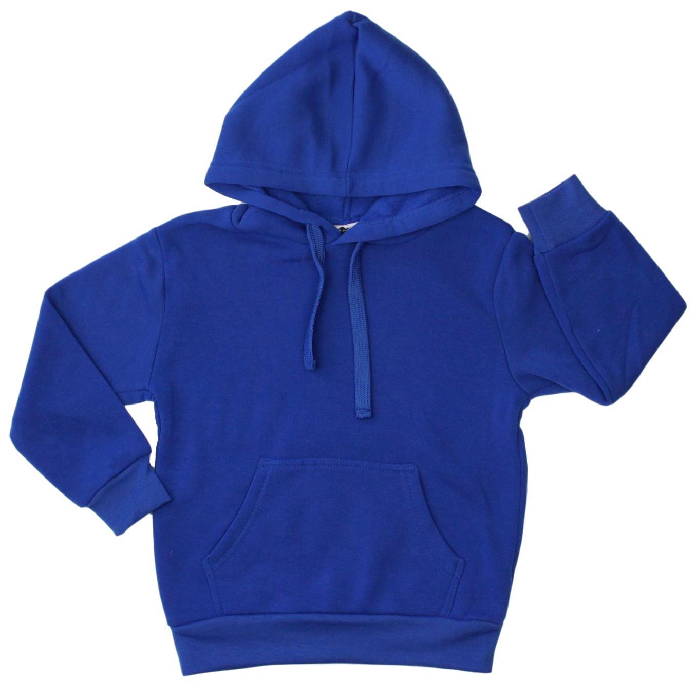 New Kids Hoodie Jumper Pullover Basic School Uniform Plain Casual ...