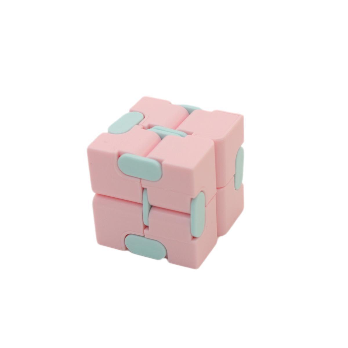Fidget Toys Sensory Adhd Autism Stress Relief Hand Fidget Kids Adult Infinity Cube Pink Blue Fil