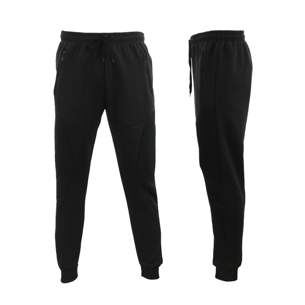 FIL Men's Fleece Track Pants Gym Joggers Workout Sweat Pants w Zip Pocket - Picture 4 of 21