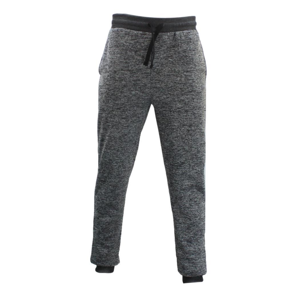 Mens Cotton Rich Sherpa Fleece Thermal Track Pants Thick Warm Joggers ...
