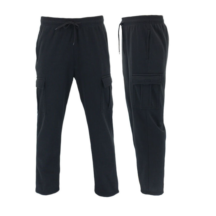 FIL Men's Cargo Fleece Track Pants Casual Jogging Sports Track Suit Sweat Pants - Picture 8 of 21