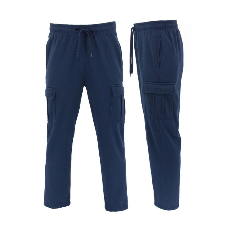 FIL Men's Cargo Fleece Track Pants Casual Jogging Sports Track Suit Sweat Pants - Picture 20 of 21
