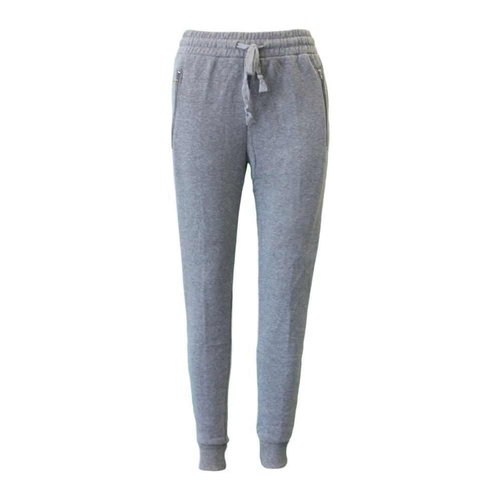 Women's Track Pants Soft Fleece Slim Cuff w Zipped Pockets Ladies Trackies Basic - Picture 9 of 57