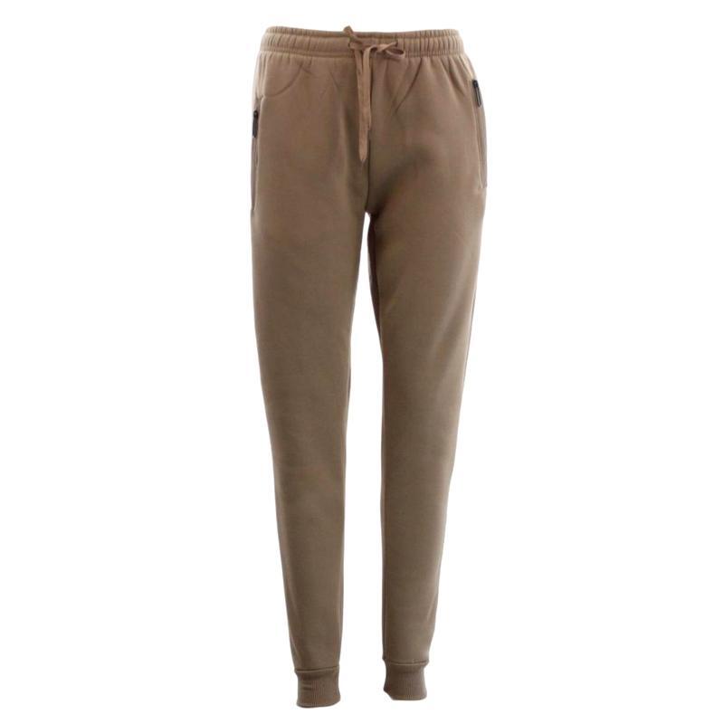 Women's Track Pants Soft Fleece Slim Cuff w Zipped Pockets Ladies Trackies Basic - Picture 50 of 57