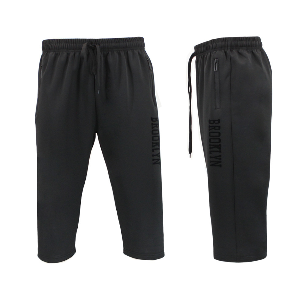 FIL Men's 3/4 Long Shorts w Zip Pockets Casual Gym Sport Jogging - Brooklyn - Picture 8 of 21