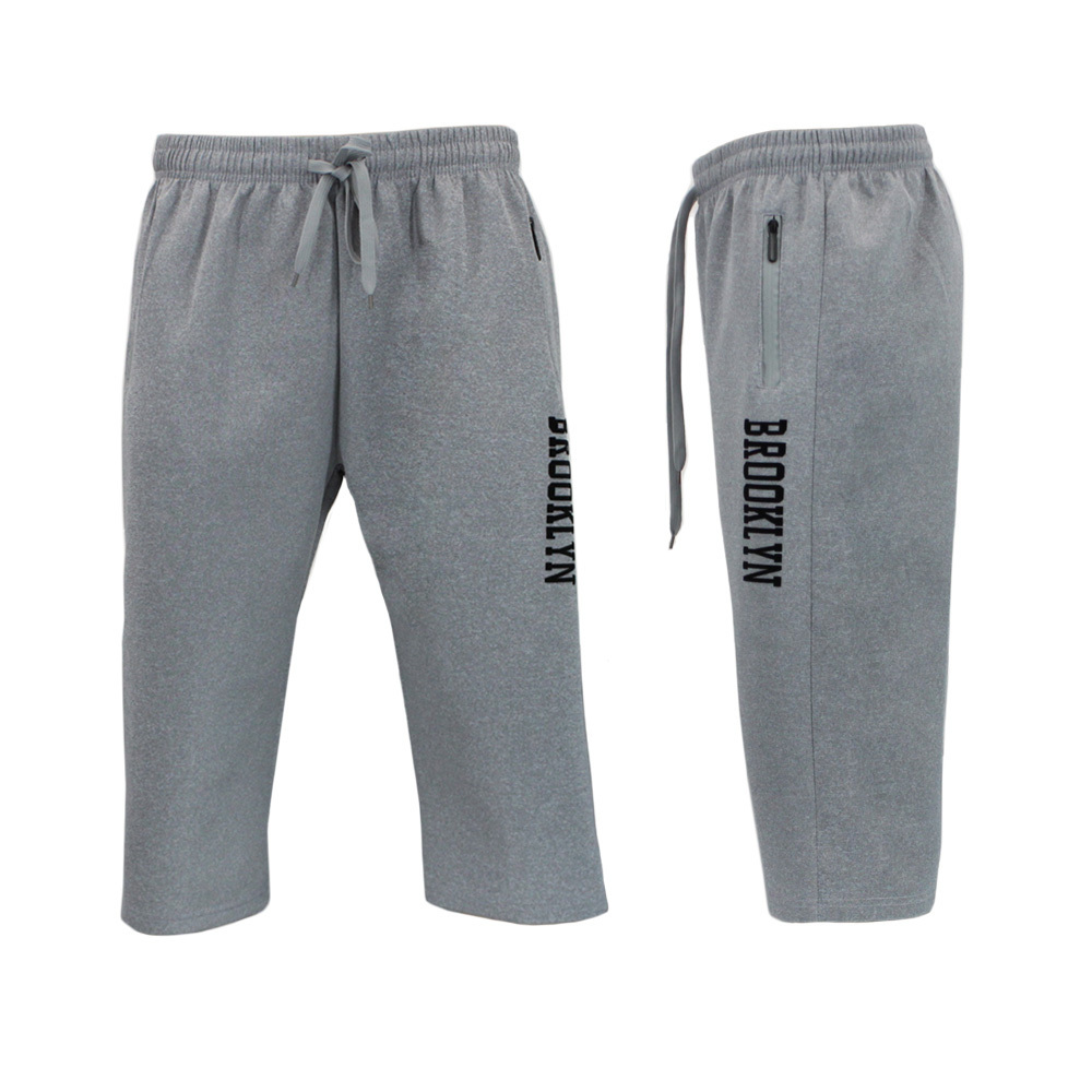 FIL Men's 3/4 Long Shorts w Zip Pockets Casual Gym Sport Jogging - Brooklyn - Picture 12 of 21